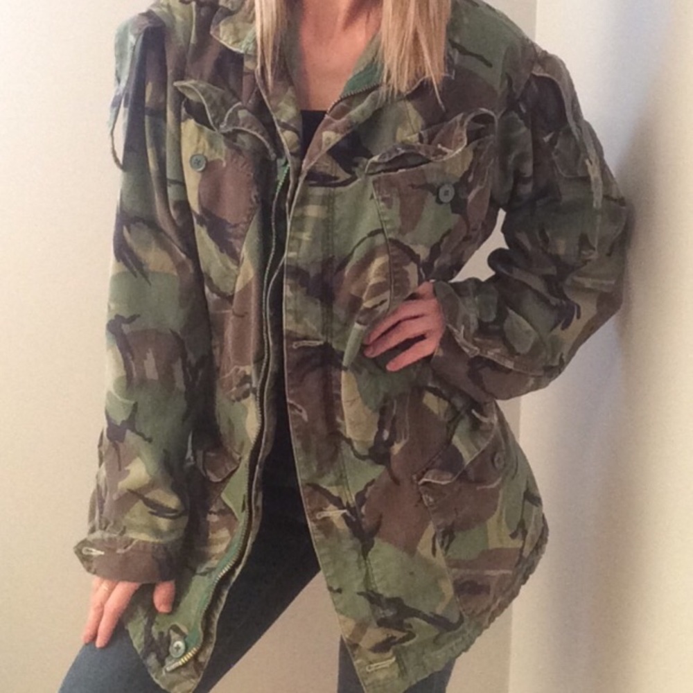 Vintage Army fatigue military jacket/coat